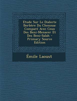 Book cover for Etude Sur Le Dialecte Berbere Du Chenoua