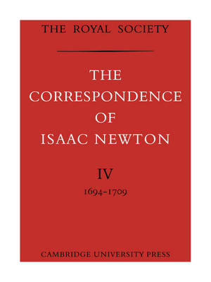 Cover of The Correspondence of Isaac Newton