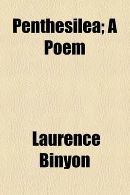 Book cover for Penthesilea; A Poem