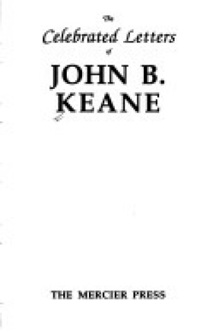 Cover of Celebrated Letters of John B.Keane