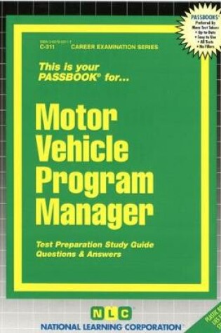 Cover of Motor Vehicle Program Manager