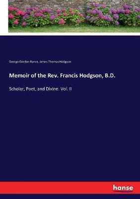 Book cover for Memoir of the Rev. Francis Hodgson, B.D.