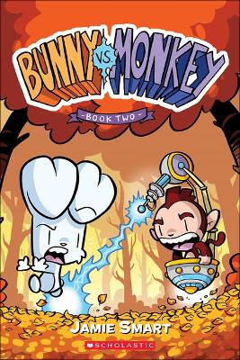 Book cover for Bunny vs. Monkey, Book 2