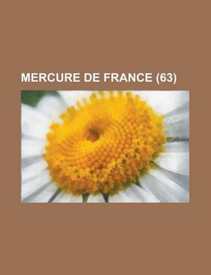 Book cover for Mercure de France (63)