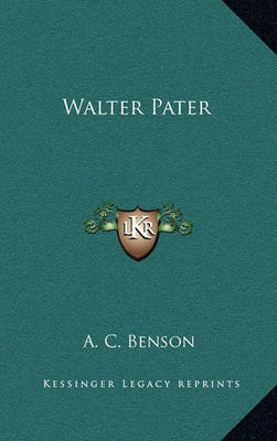 Book cover for Walter Pater