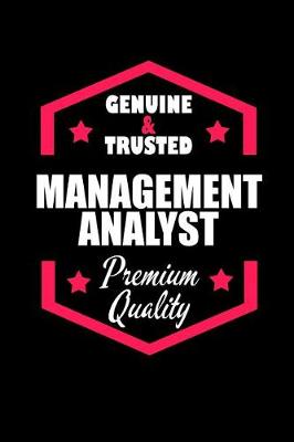 Book cover for Genuine & Trusted Management Analyst Premium Quality