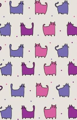 Book cover for Journal Notebook For Cat Lovers - Funny Cat Pattern Purple Rain