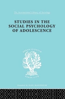 Cover of Studies in the Social Psychology of Adolescence