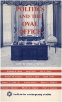 Book cover for Politics and Oval Office