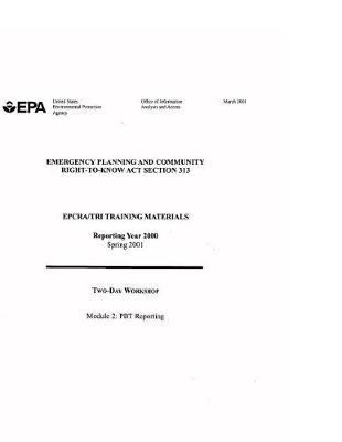 Book cover for Emergency Planning and Community Right-To-Know ACT Section 313