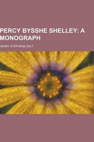 Cover of Percy Bysshe Shelley