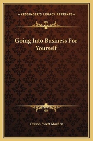 Cover of Going Into Business For Yourself