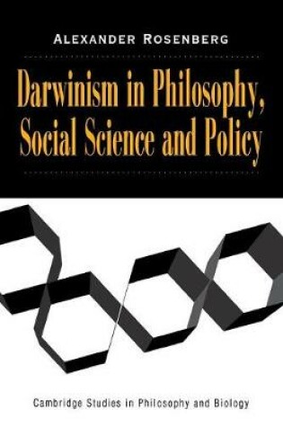 Cover of Darwinism in Philosophy, Social Science and Policy