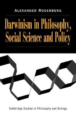 Cover of Darwinism in Philosophy, Social Science and Policy