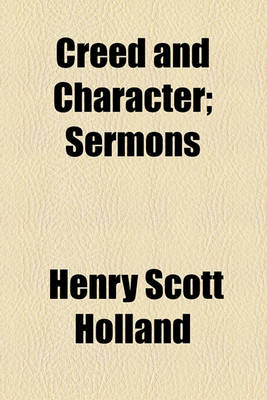 Book cover for Creed and Character; Sermons