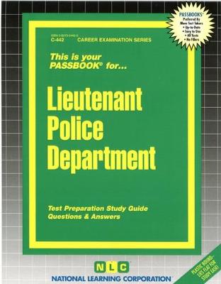 Book cover for Lieutenant Police Department