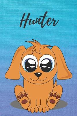 Book cover for Hunter dog coloring book / notebook / journal / diary