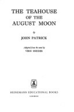 Cover of The Teahouse of the August Moon