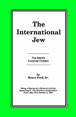 Book cover for The International Jew Vol I