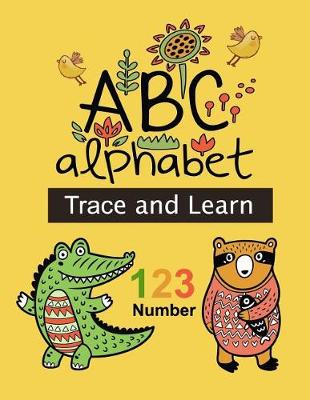 Book cover for ABC Alphabet & 123 Number Trace and Learn