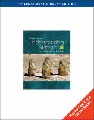 Book cover for Understanding Statistics in the Behaviorial Sciences