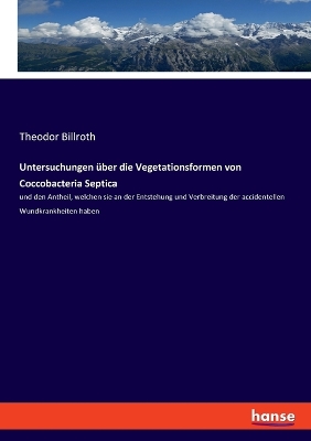 Book cover for Untersuchungen über die Vegetationsformen von Coccobacteria Septica