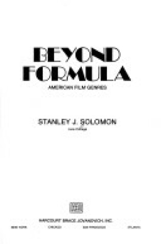 Cover of Beyond Formula