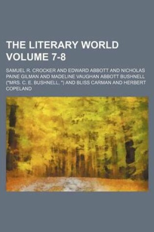 Cover of The Literary World Volume 7-8