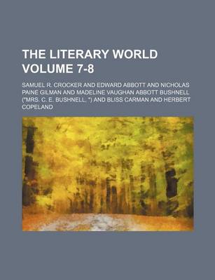 Book cover for The Literary World Volume 7-8