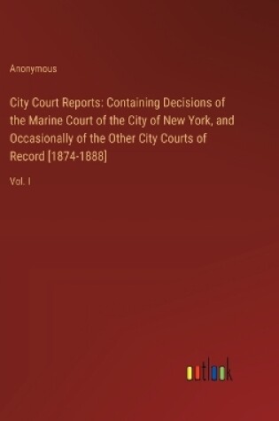 Cover of City Court Reports