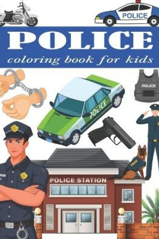 Cover of Police coloring book for kids