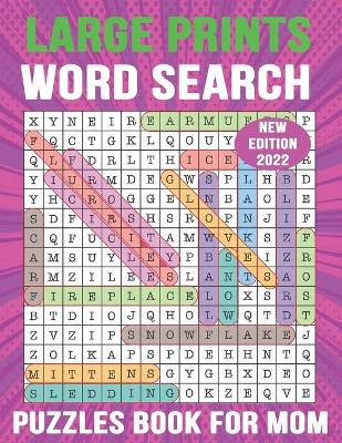 Book cover for Large Print Word Search Puzzle Book for Mom
