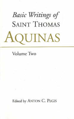 Book cover for Basic Writings of St. Thomas Aquinas: (Volume 2)