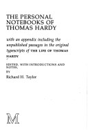 Book cover for The Personal Notebooks of Thomas Hardy