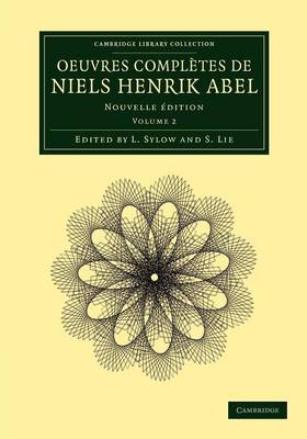 Cover of Oeuvres completes de Niels Henrik Abel