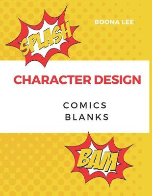 Book cover for character design comics blanks