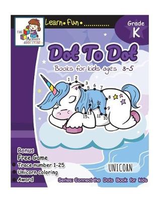 Book cover for Dot to Dot books for kids ages 3-5