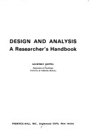 Book cover for Design and Analysis