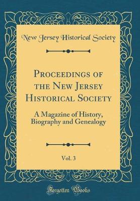 Book cover for Proceedings of the New Jersey Historical Society, Vol. 3
