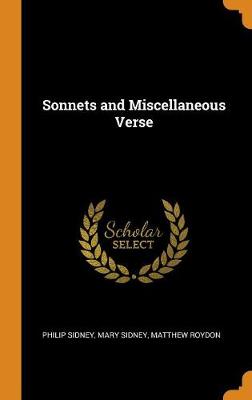 Book cover for Sonnets and Miscellaneous Verse