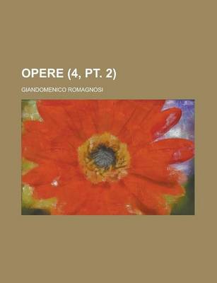 Book cover for Opere (4, PT. 2)