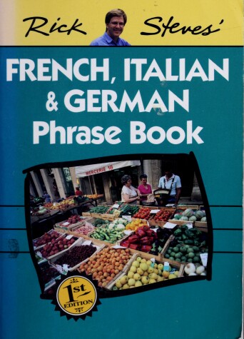 Book cover for Rick Steves' French, Italian, and German Phrase Book