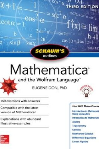 Cover of Schaum's Outline of Mathematica, Third Edition