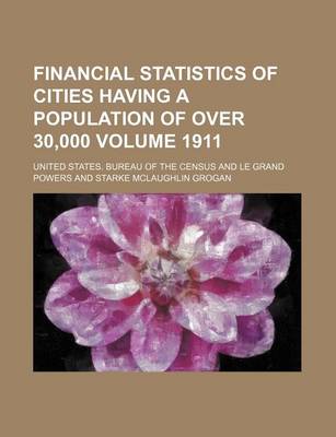 Book cover for Financial Statistics of Cities Having a Population of Over 30,000 Volume 1911