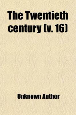 Book cover for The Twentieth Century (Volume 16)