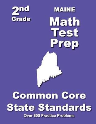 Book cover for Maine 2nd Grade Math Test Prep