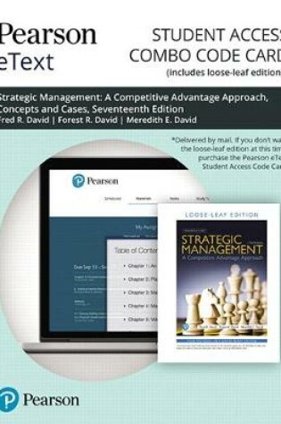 Cover of Pearson Etext for Strategic Management