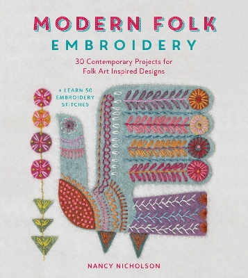 Book cover for Modern Folk Embroidery