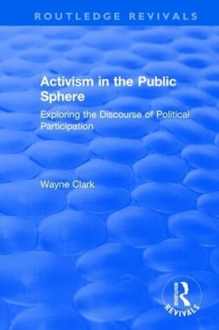 Cover of Activism in the Public Sphere