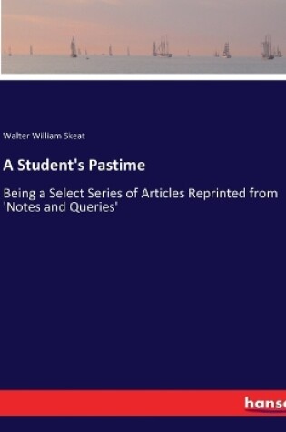 Cover of A Student's Pastime